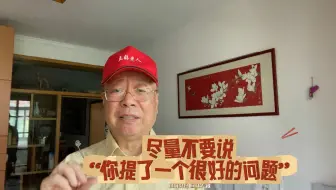 尽量不要说：你提了一个很好的问题
