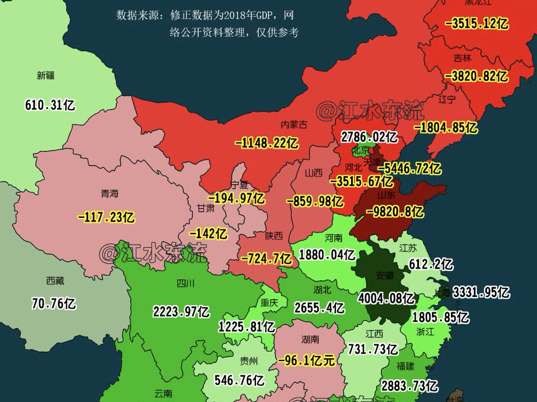 第四次经济普查31省GDP修正结果!哔哩哔哩bilibili