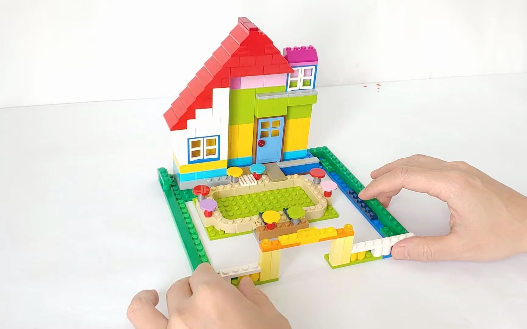 乐高积木】building villa and swimming pool _ lego classic 11005