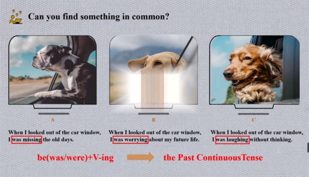 [图]the Past Continuous Tense-PPT制作