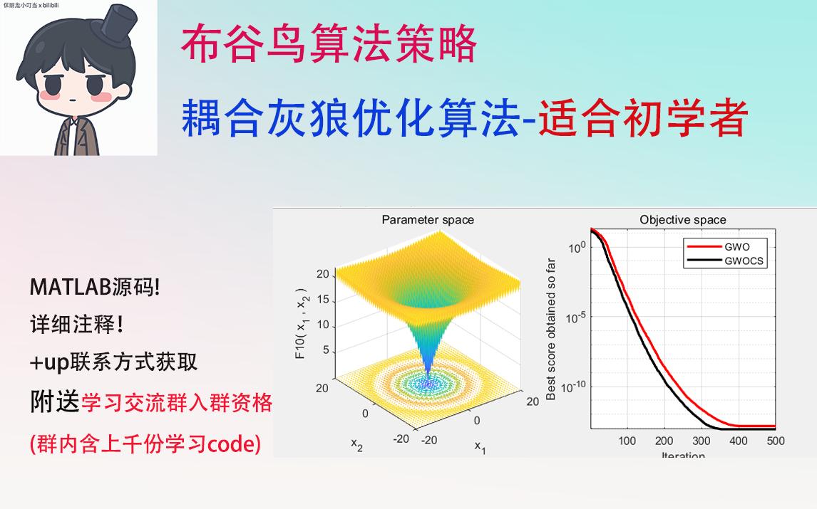 71布谷鸟算法策略耦合灰狼优化算法+MATLAB源码+详细注释+参考文献+毕设参考必备!!哔哩哔哩bilibili