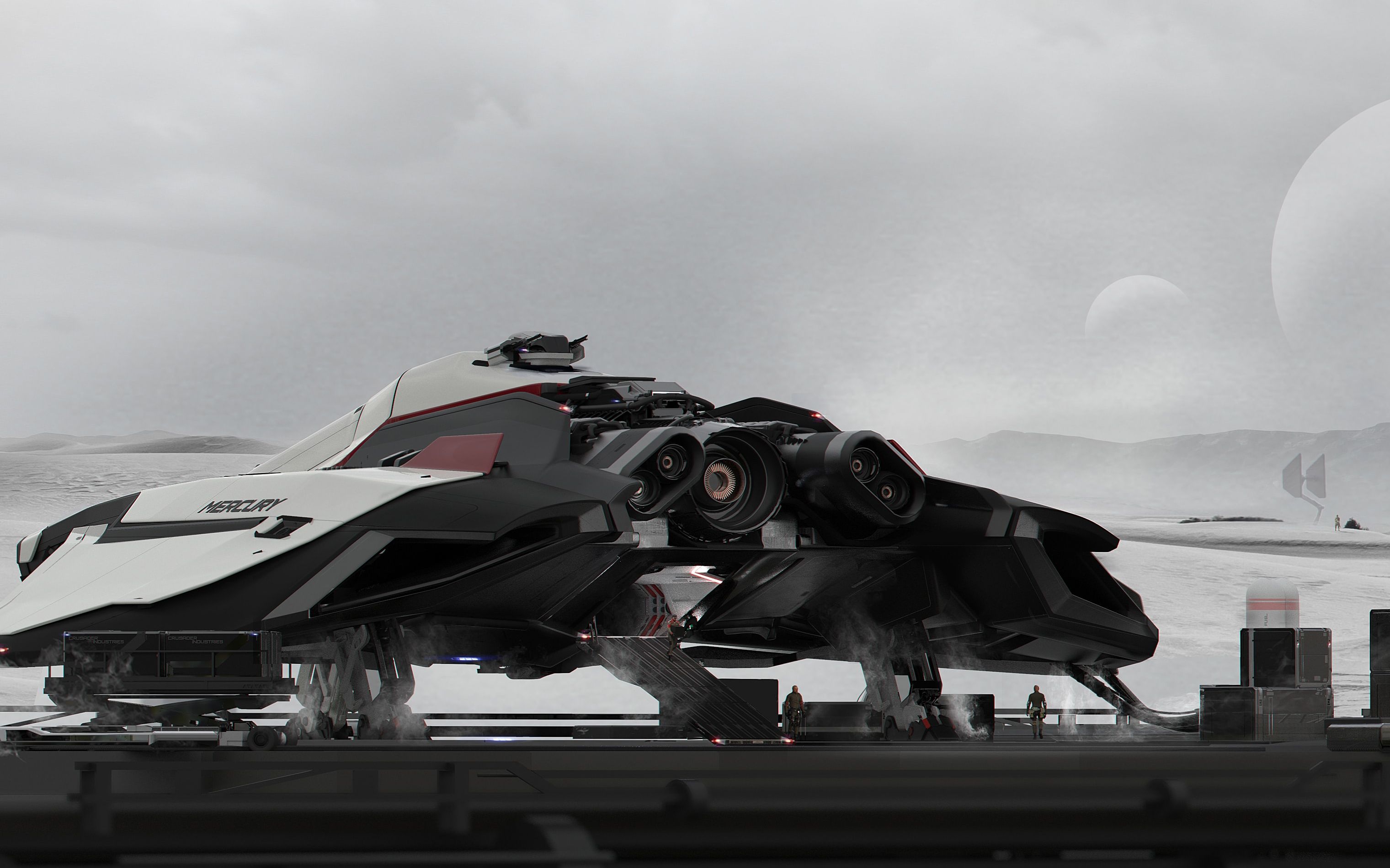 202011星际公民最新飞船十字军墨丘利水星级试玩演示_哔哩哔哩 (゜-゜