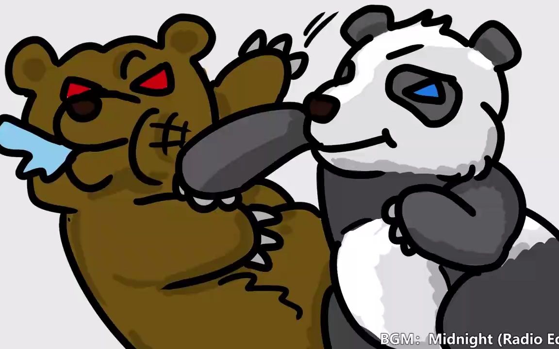 中俄边境有两头熊在打架李志映画