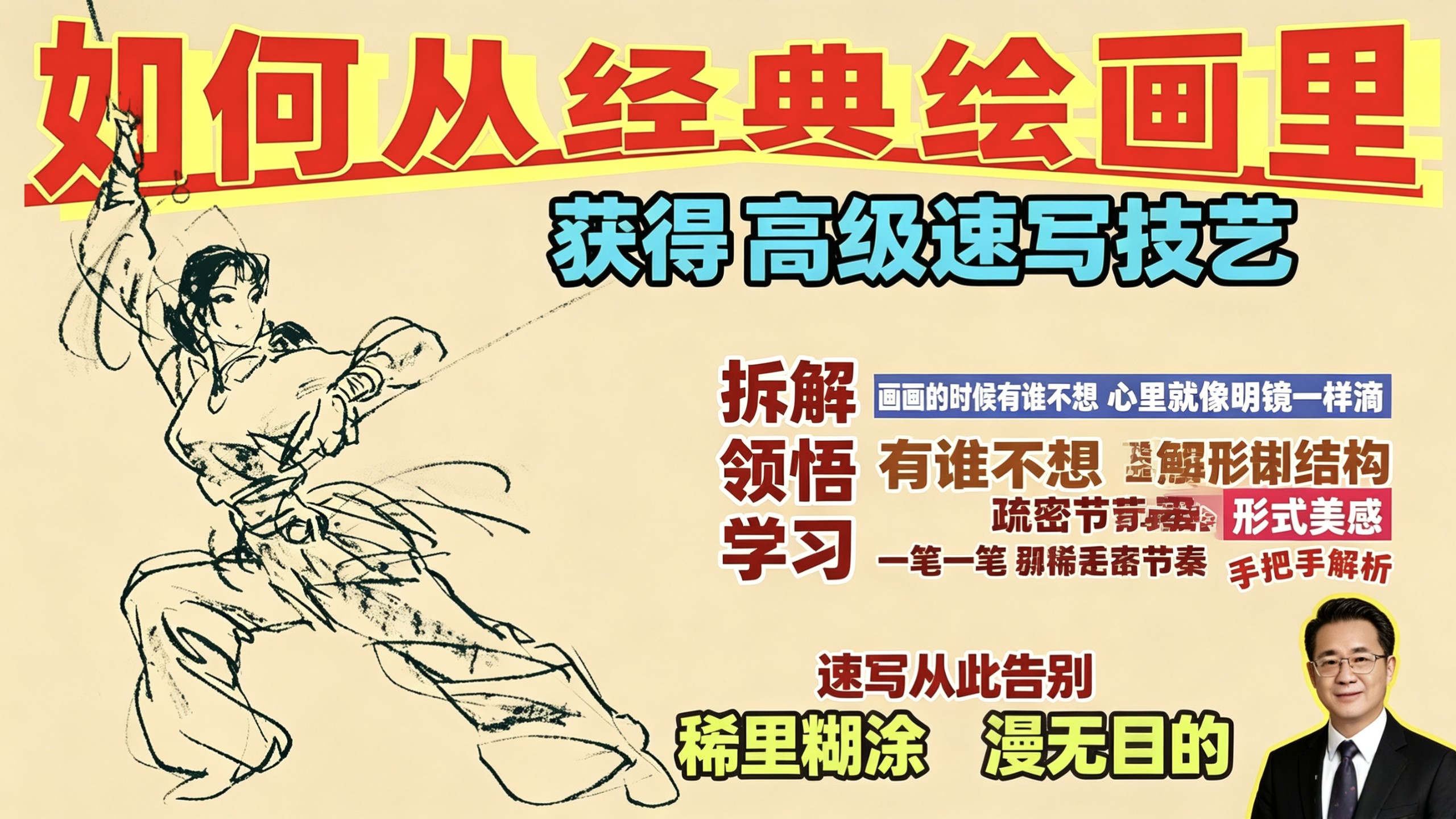 绘画初学者、美术生如何从经典绘画作品中汲取高级速写技艺 28