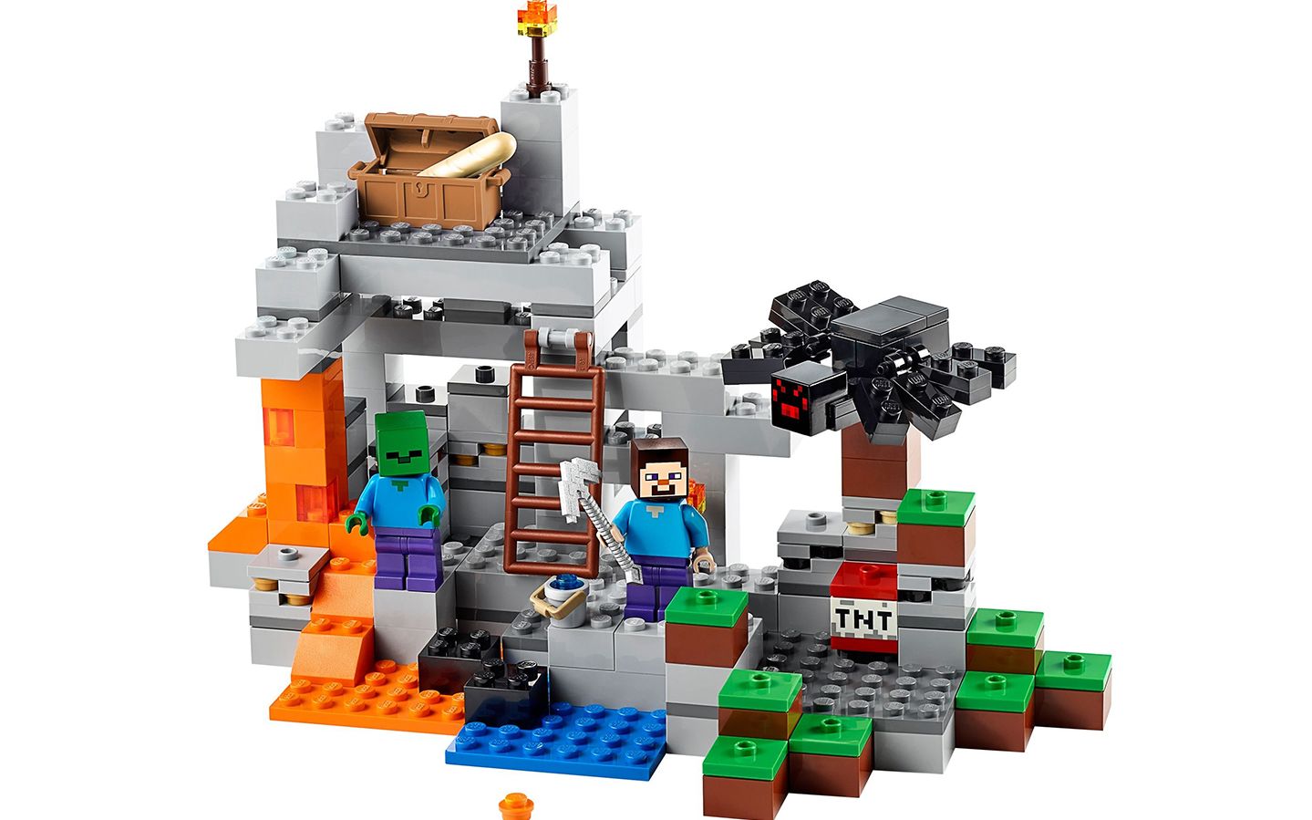 乐高 lego 21113 minecraft 我的世界 山洞 2014速拼评测