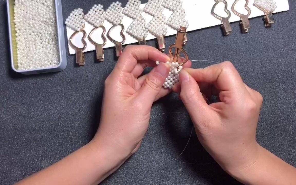 下雨天 适合宝妈在家做的手工活发夹