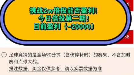 挑战2w倍投能否盈利!今日倍投第二期!哔哩哔哩bilibili