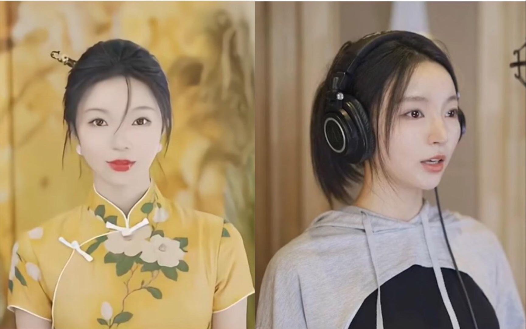 小潘潘翻唱《黄梅戏》前后版本对此