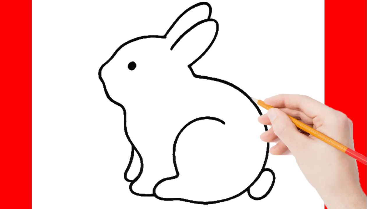 如何画可爱的兔子一步一步