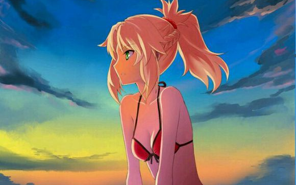 【fgo】泳装小莫 挑战 全力斗技_哔哩哔哩_bilibili