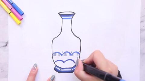 青花瓷简笔画教程 哔哩哔哩 青花瓷简笔画教程 哔哩哔哩