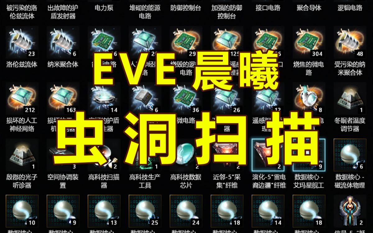 【EVE晨曦】挖坟理论V,挖空一个虫洞有多少ISK?顶级享受EVE