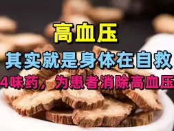 Tải video: 高血压，其实就是身体在自救。4味药，为患者消除高血压