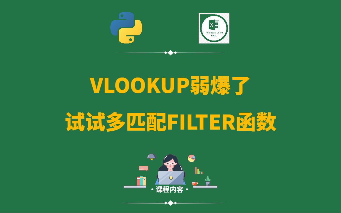 Excel VLOOKUP函数弱爆了,FILTER闪亮登场哔哩哔哩bilibili