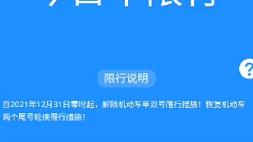 记录唐山限号限行变化(2021.12.312022.1.7)哔哩哔哩bilibili