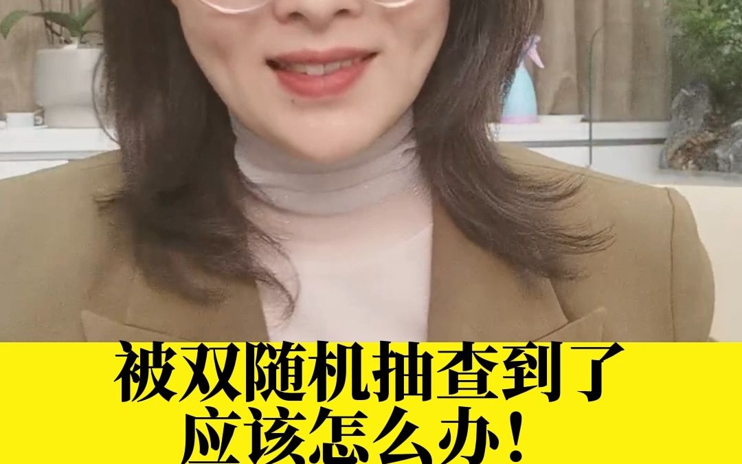 被双随机抽查到了应该怎么办!哔哩哔哩bilibili