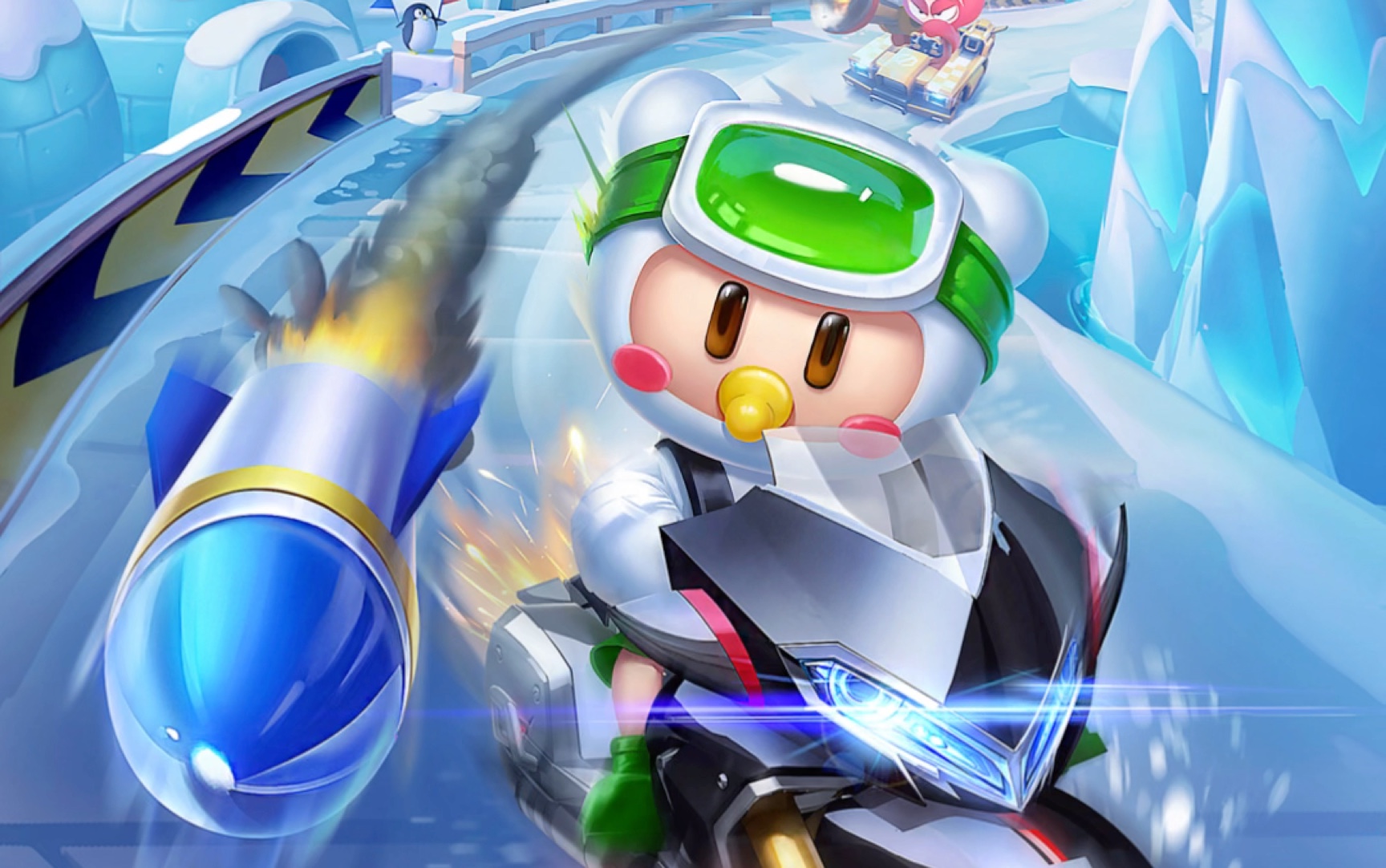 发三张2019年给跑跑卡丁车项目做的冰雪赛道系列活动插图,感谢观看