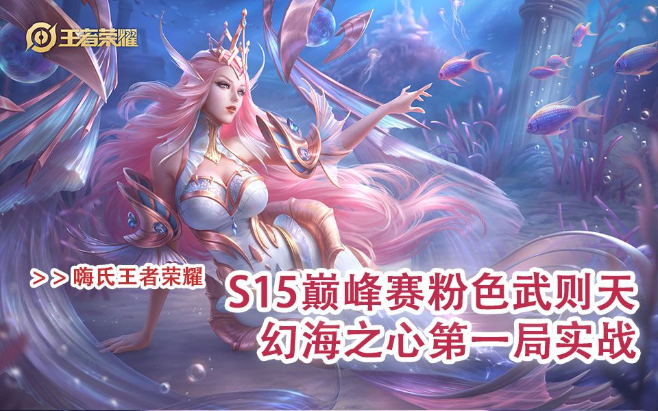 嗨氏王者荣耀:s15巅峰赛粉色武则天幻海之心第一局实战