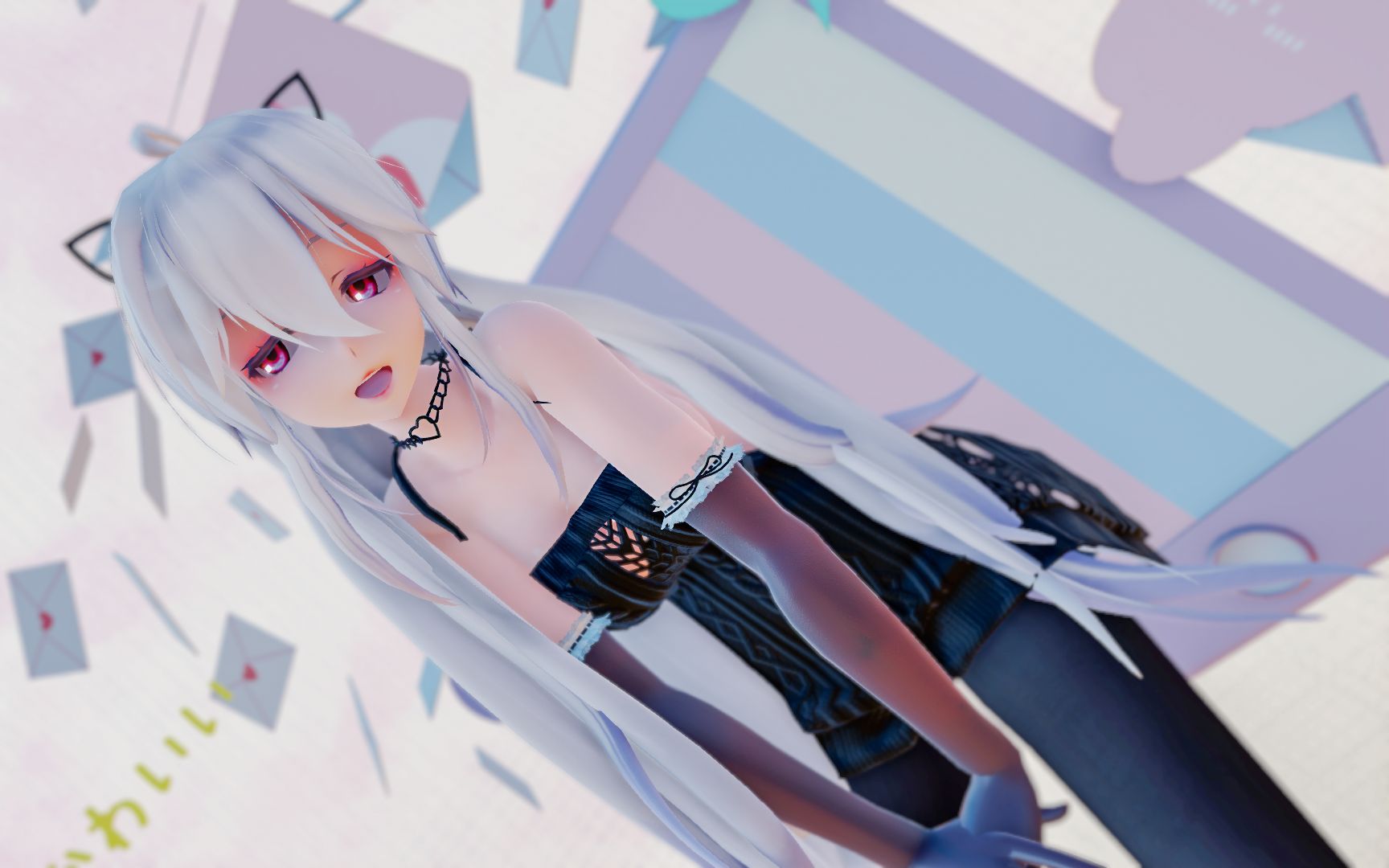 弱音mmd毛衣黑丝弱音sayso