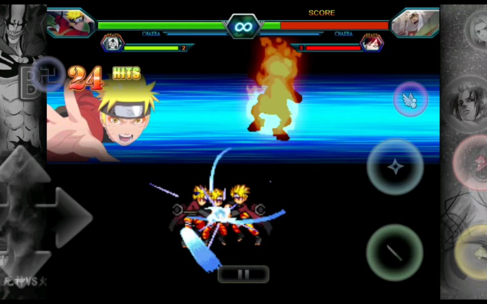 死神vs火影3.3 人物连招小技巧_哔哩哔哩_bilibili