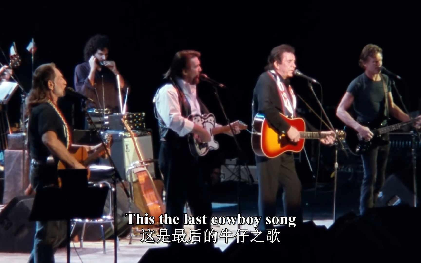 [图]The Highwaymen - Silver Stallion & The Last Cowboy Song 中英字幕