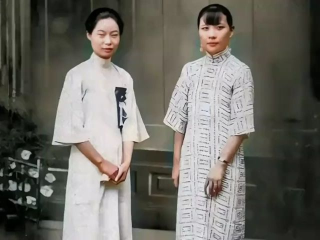 1931年,34岁的宋美龄和25岁的郭德洁,两人颜值不相上下