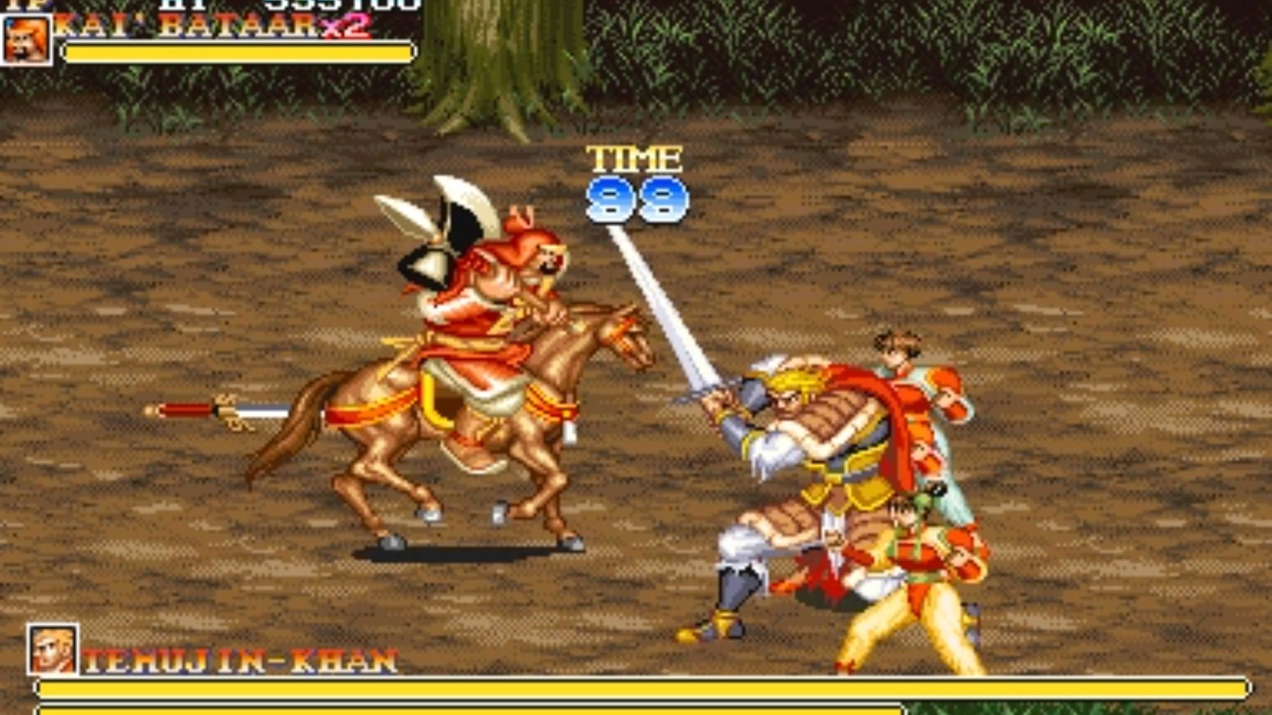 街机三国志徐晃骑马大战吕布