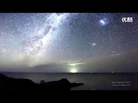 [图]【延时摄影】 海洋夜晚的星空