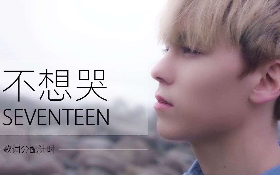 seventeen《不想哭》歌词分配计时