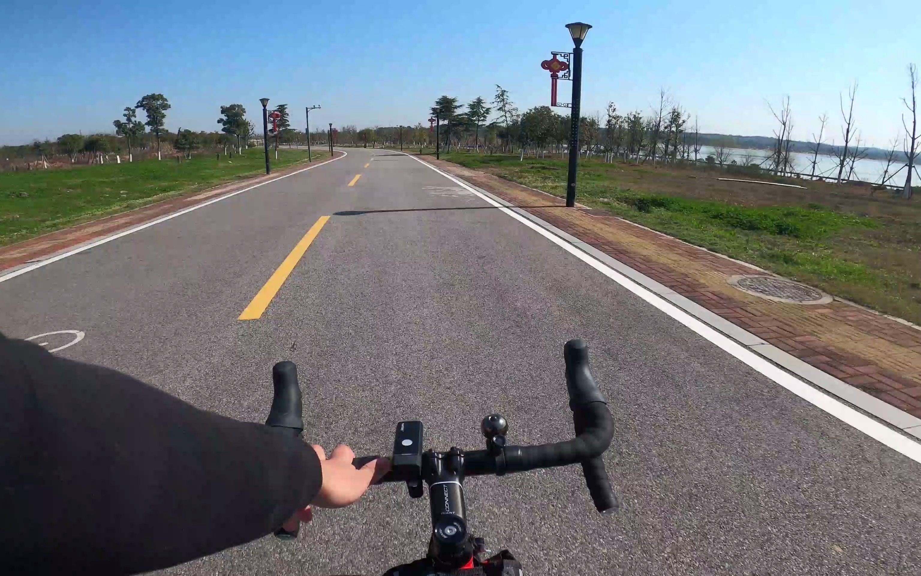 松雅湖单车环湖第一视角