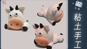 粘土手工 用超轻粘土制作一只可爱的趴趴牛 能趴着 绝不坐着 哔哩哔哩 つロ干杯 Bilibili