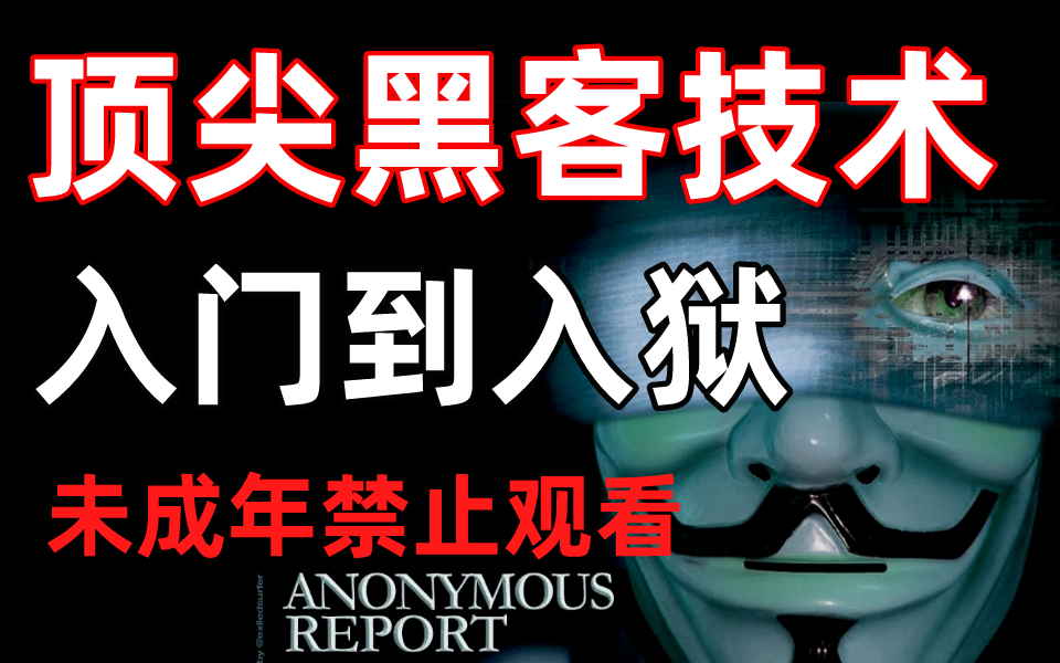 2023年顶级黑客技术入门教程,零基础学网络安全/渗透测试/安全攻防技术,入门到入狱哔哩哔哩bilibili