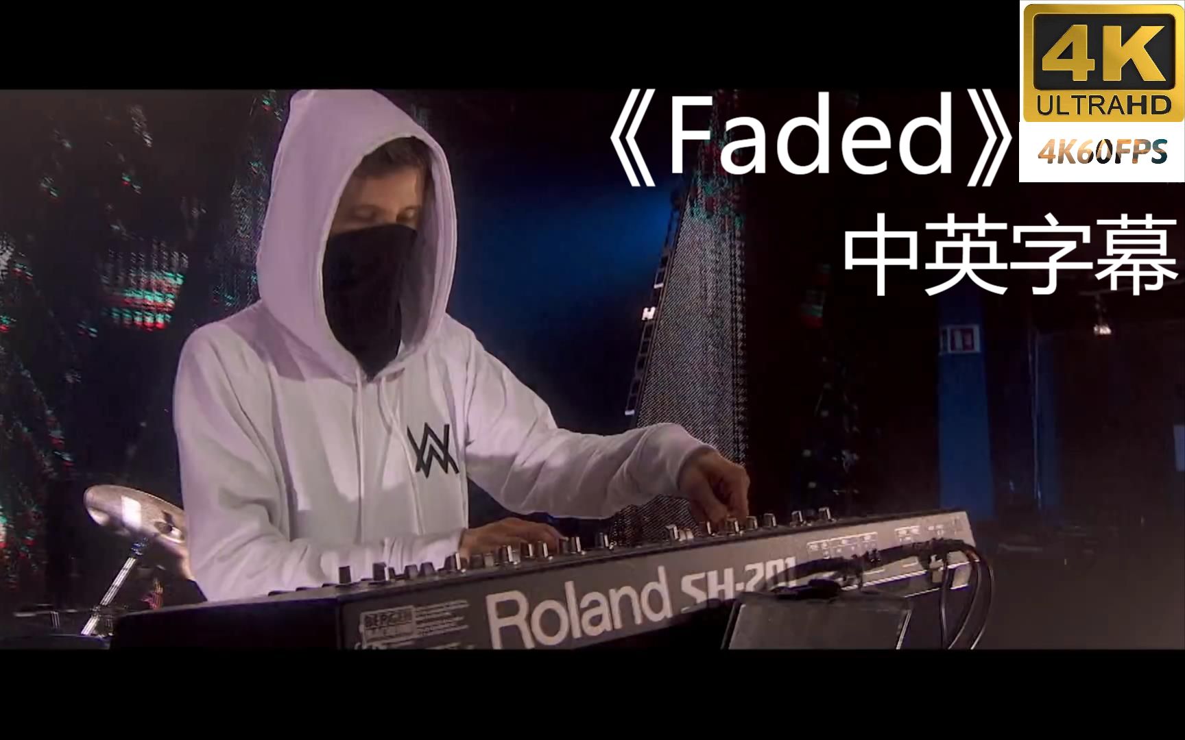 [图]Alan walker【Faded】现场中英4K60帧（那个节奏一出来我就浑身疙瘩）