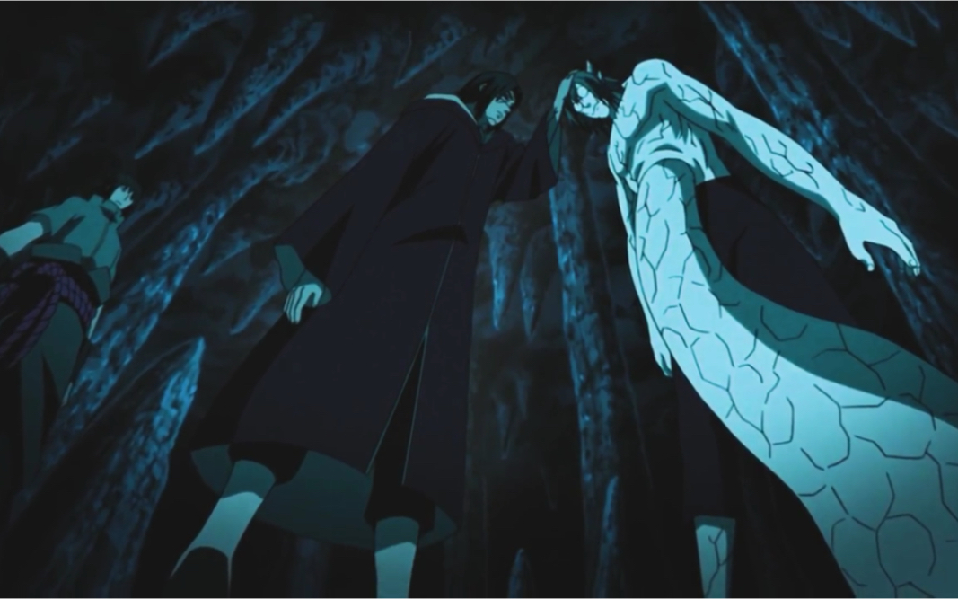 鼬与小佐助默契配合大战药师兜