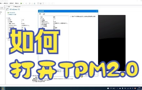 [图]正确打开TPM2.0的方法（有彩蛋）