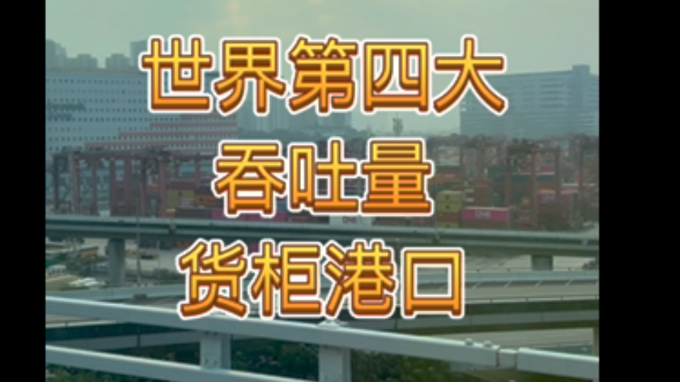 全世界第四大吞吐量货柜港口 葵青葵涌国际货柜码头中国香港最主要的货柜物流处理中心(全世界最大吞吐量货柜港口为上海港,第二是新加坡港,第三是深...