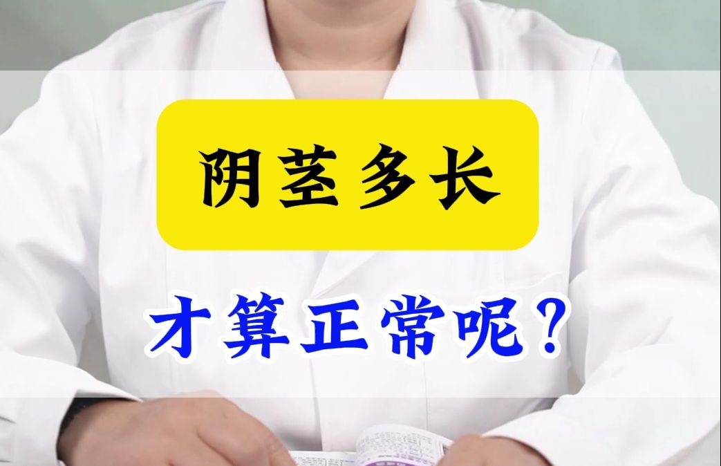 阴茎多长,才算正常呢?哔哩哔哩bilibili