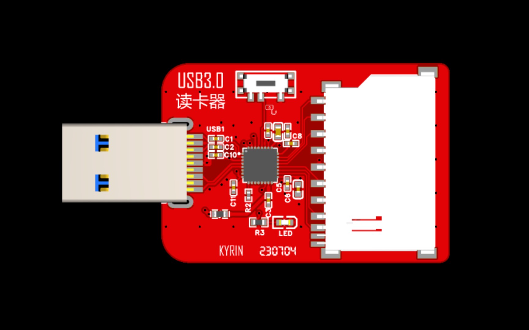 做个USB3.0读卡器,写入速度遥遥领先!基于GL3224主控设计DIY,带写保护功能哔哩哔哩bilibili