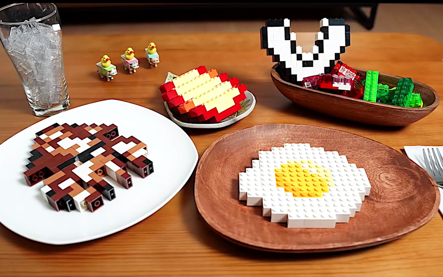 【定格动画】乐高烹饪-早餐 沙拉