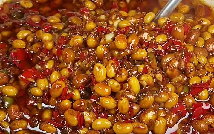 【爱美食】人家常版的辣椒酱豆,蘸馍拌饭拌面都好吃,全家都喜欢,快做