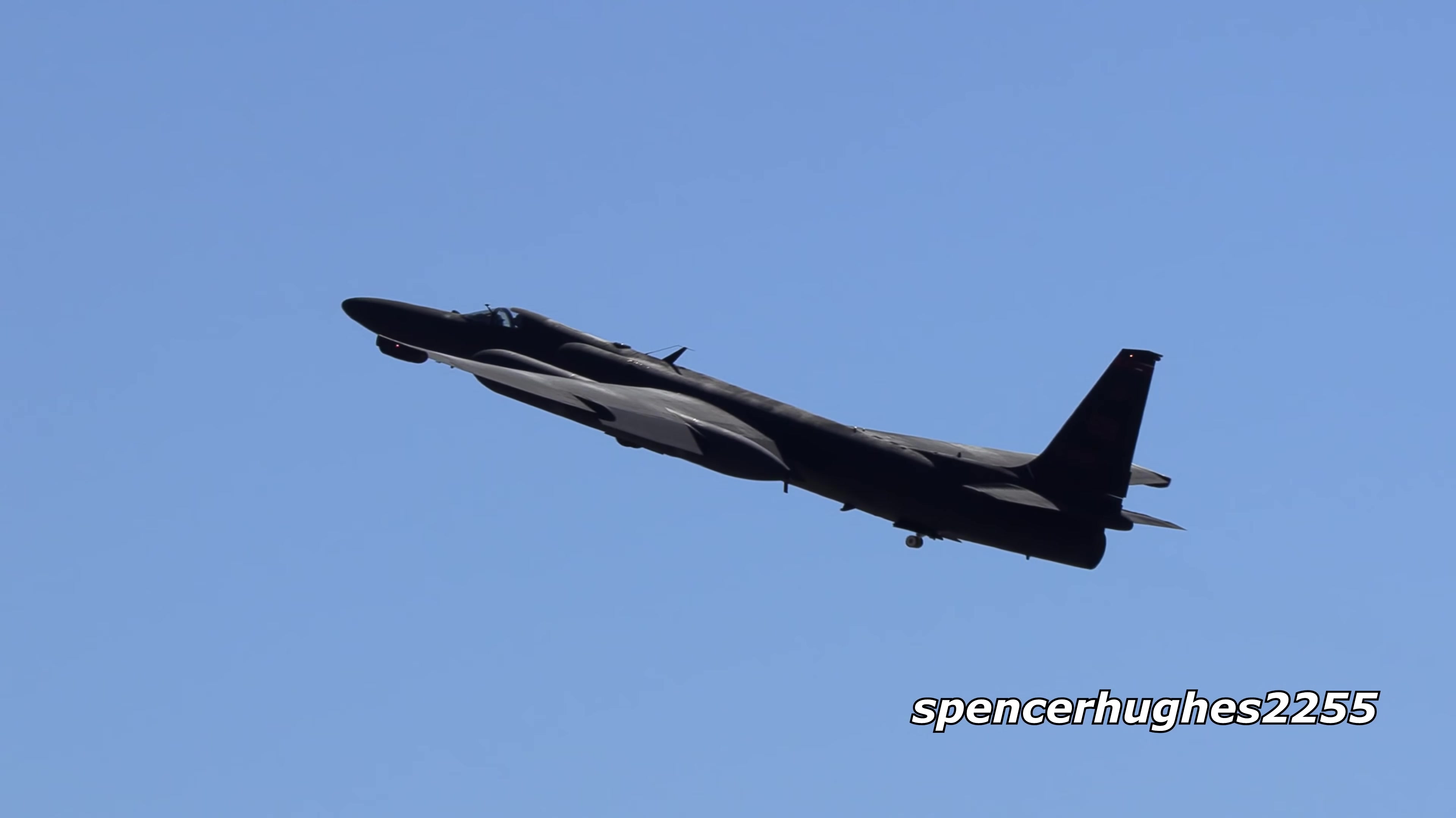 2018年录制美国u2高空侦察机绰号黑寡妇4k