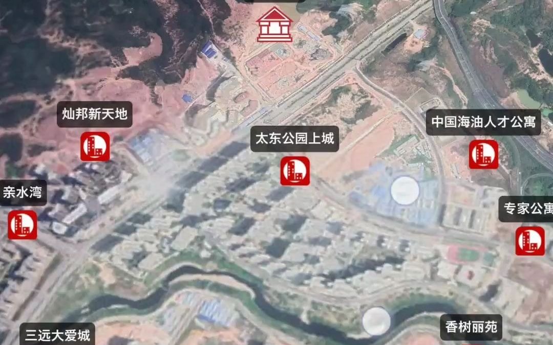 公园上城和灿邦新天地航拍整个大亚湾VR系列4哔哩哔哩bilibili