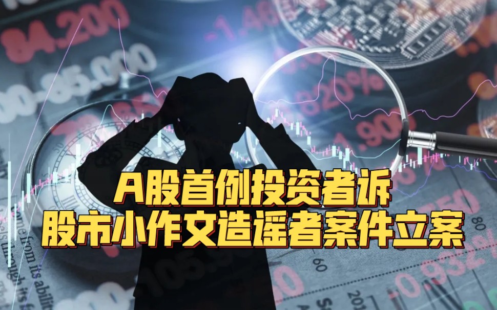 A股首例投资者诉股市小作文造谣者案件立案哔哩哔哩bilibili