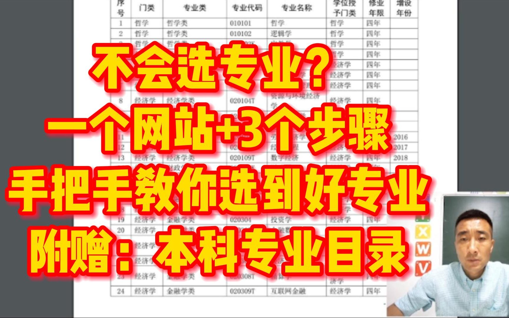 2022高考志愿填报:手把手教你选专业,保姆级简单一个网站3个步骤挑大学选专业,附赠最新本科专业目录哔哩哔哩bilibili