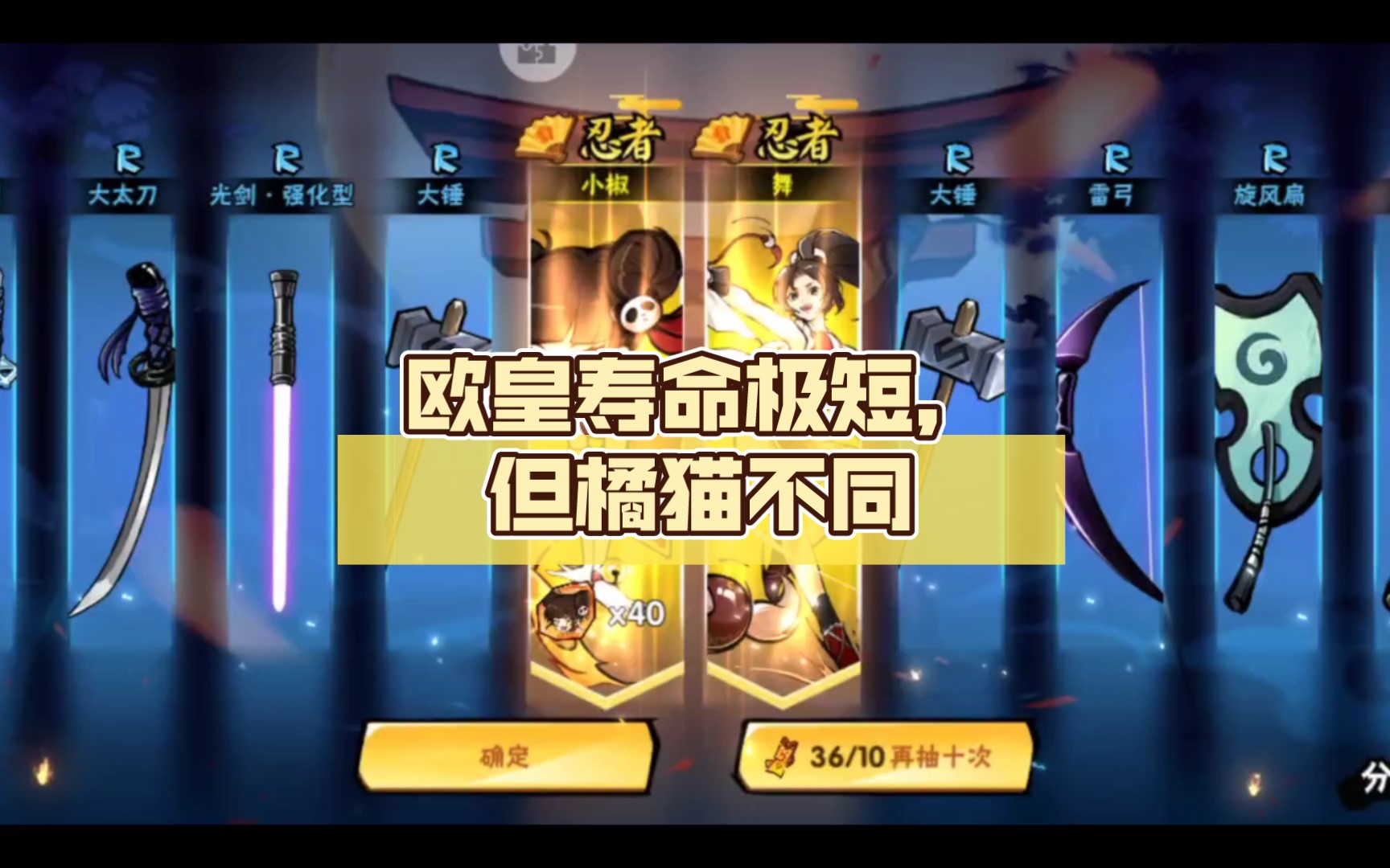 欧皇寿命极短,但橘猫不同