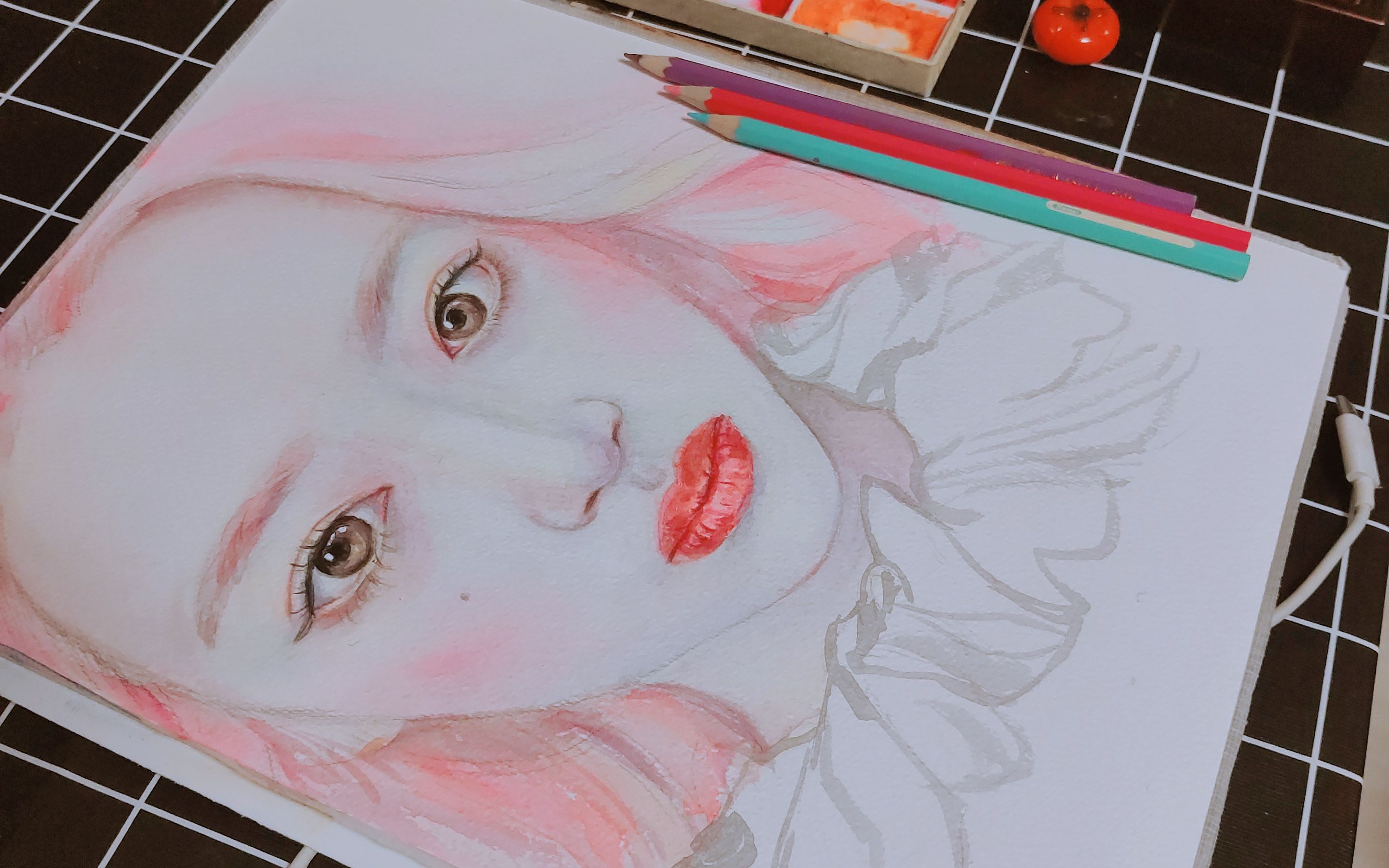 画张画,纪念水蜜桃小姐姐雪莉_哔哩哔哩 (゜-゜)つロ 干杯~-bilibili