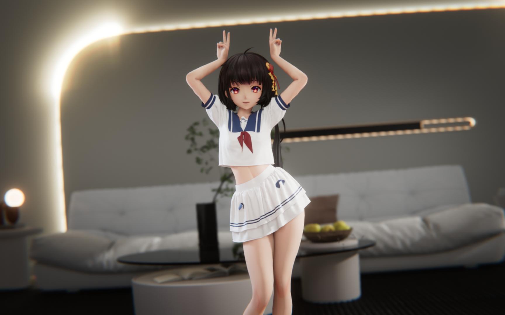 【4k/布料结算/60fps/mmd】泠鸢yousa_今天你小鹿乱撞了吗