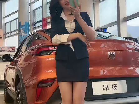 抖音车模丝袜女主播直播卖车 #316