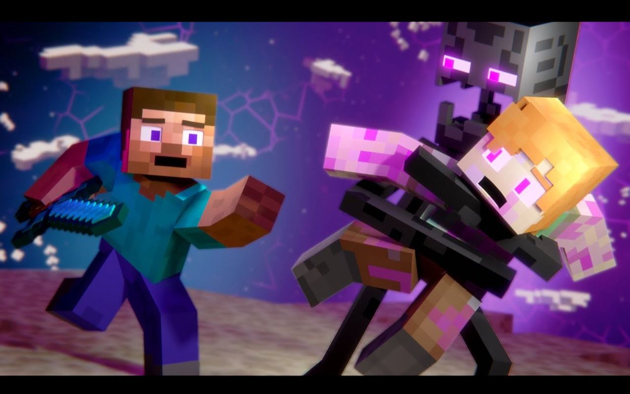 【bps】enderman attack 末影人来袭(我的世界动画)_我的世界