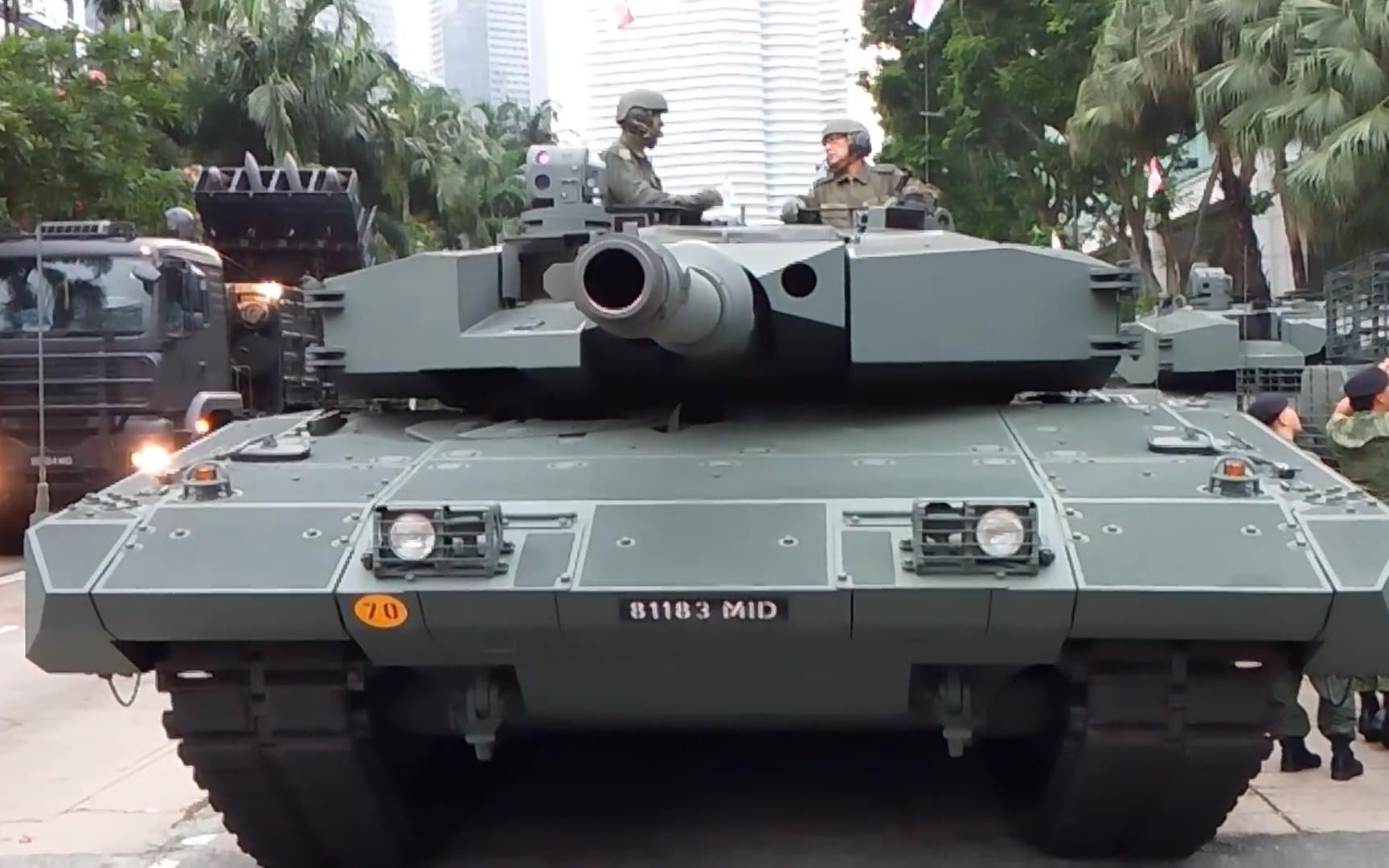 新加坡 豹2sg坦克 军演排练